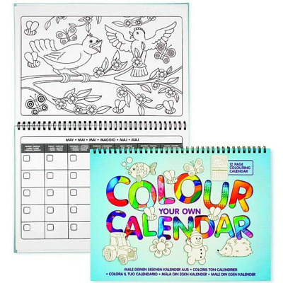 Carte de colorat - Calendarul meu