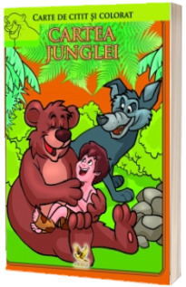 Cartea junglei. Carte de colorat si citit