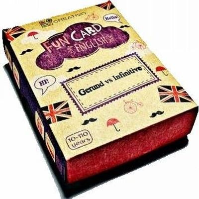 Carti de joc educative in limba engleza. Fun Card English. Gerund vs Infinitive