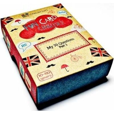 Carti de joc educative in limba engleza. Fun Card English. My 50 Questions Part Three