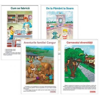 Carti uriase pentru clasa pregatitoare - Semestrul II (Set de 4 carti)