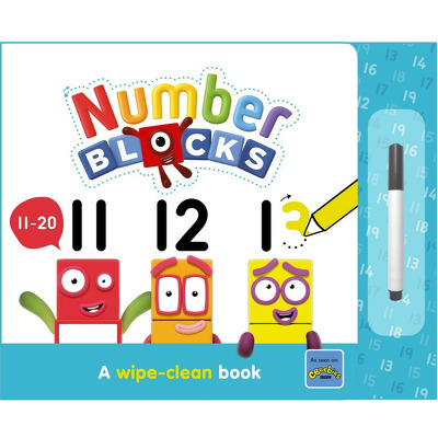 Carticica Scriu si sterg -  Numberblocks 11-20