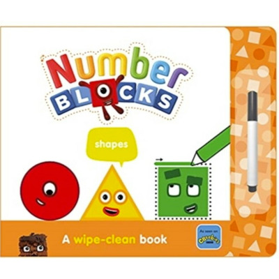 Carticica Scriu si sterg  Numberblocks - Forme geometrice