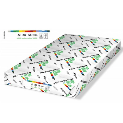 Carton A3, pentru print digital, Pro-Design, clasa A ++, 250gsm, 125 coli/top - alb