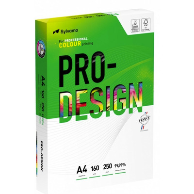 Carton A4, pentru print digital, Pro-Design, clasa A++, 160gsm, 250 coli/top - alb