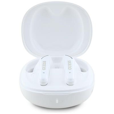 Casti Wireless Guess Flat Classic Logo Electroplated - Bluetooth 5.4, TWS, Microfon, 300mAh