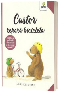 Castor repara bicicleta