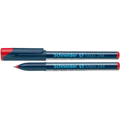 CD/DVD-marker Schneider Maxx 244, varf 0.7mm - rosu