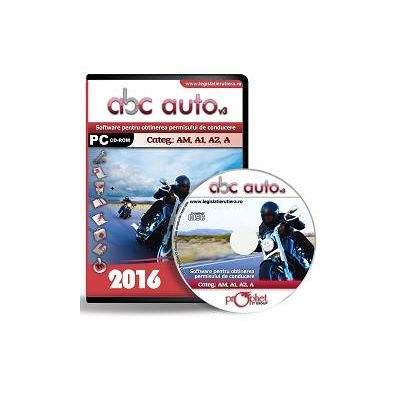 CD, Software pentru obtinerea permisului de conducere, ABC Auto v.3.0 - Categoriile AM, A1, A2, A - Actualizat 2016