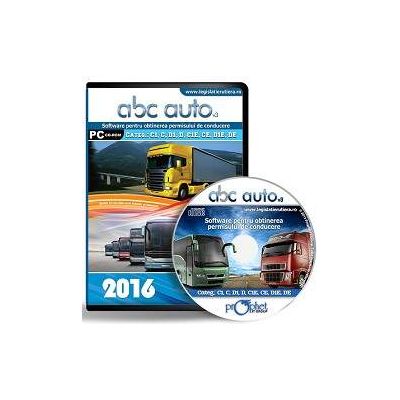 CD, Software pentru obtinerea permisului de conducere, ABC Auto v.3.0 - Pentru categoriile C1, C, D1, D,C1E, CE, D1E, DE - Editie actualizata 2016