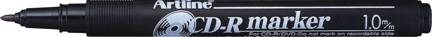 CD/DVD-marker Artline 884, corp plastic, varf rotund 1.0mm - negru