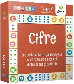 Cifre - Joc de dezvoltare a gandirii logice si de exersare a asocierii dintre numar si cantitate (Colectia Domino 4-6 ani) Cifre - Joc de dezvoltare a gandirii logice si de exersare a asocierii dintre numar si cantitate (Colectia Domino 4-6 ani)