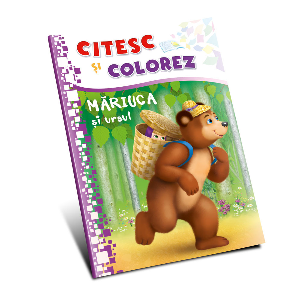 Citesc si colorez. Mariuca si ursul