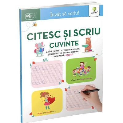 Citesc si scriu cuvinte 6-7 ani. Invat sa sciu!