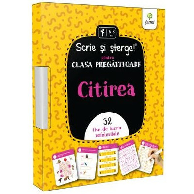 Citirea - prescolari, clasa pregatitoare (Scrie si sterge!)
