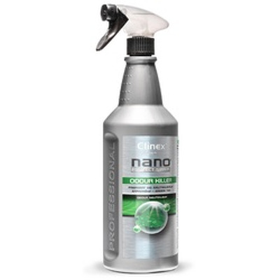 CLINEX NanoProtect Odour Killer - Green Tea, 1 litru, cu pulverizator, odorizant lichid