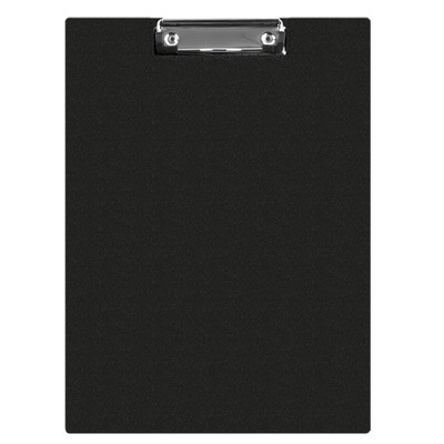 Clipboard dublu A5, plastifiat PVC, Q-Connect - negru