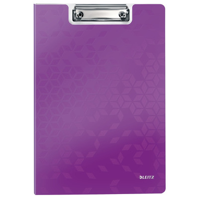 Clipboard dublu Leitz Wow, polyfoam - mov metalizat