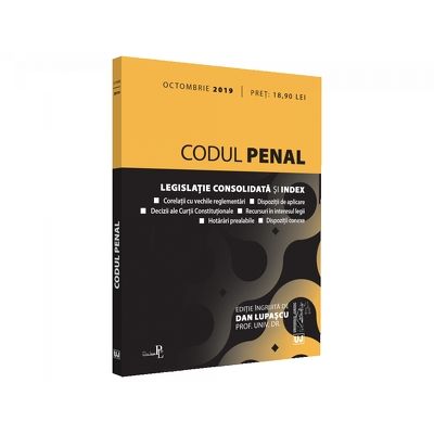 Codul penal, octombrie 2019