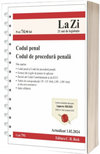 Codul penal si Codul de procedura penala. Cod 791. Actualizat la 1.02.2024