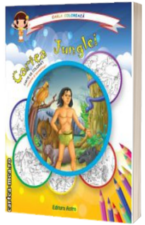 Colectia Carla coloreaza: Cartea Junglei - carte de colorat + povest