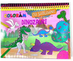 Coloram cu sabloane DINOZAURI