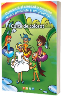 Coloreaza si creeaza o poveste despre panselute si un greieras!