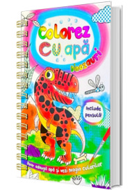 Colorez cu apa dinozauri