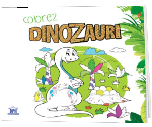 Colorez cu dinozauri - carte de colorat Colorez cu dinozauri - carte de colorat