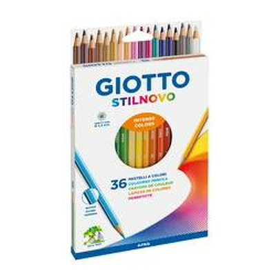 Creioane colorate 36 culori/cutie, GIOTTO Stilnovo