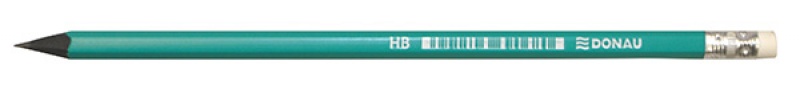 Creion cu guma, HB, din plastic, Donau