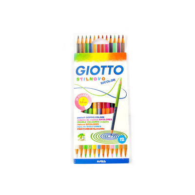 Creion Giotto Stilnovo bicolor, 12buc/set
