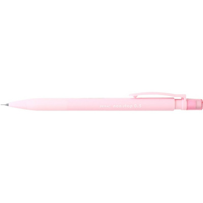 Creion mecanic Penac Non-Stop pastel, rubber grip, 0.5mm, varf retractabil - corp roz
