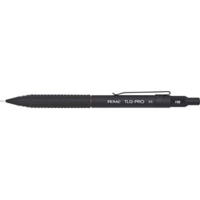 Creion mecanic profesional TLG - PRO, 0.5mm, metalic cu varf retractabil, cutie cadou-negru