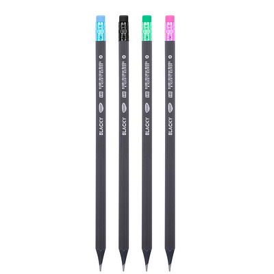 Creion negru cu radiera Blacky HB