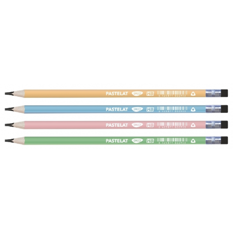 Creion negru cu radiera design pastelat, Daco CG103
