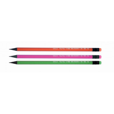 Creion negru cu radiera NE-NE CG201