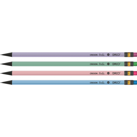 Creion negru cu radiera Perla Daco CG202