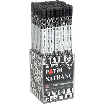 Creion negru cu radiera Satranc