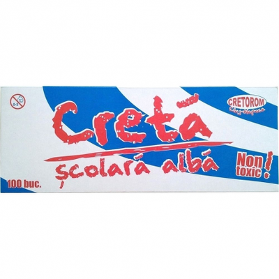 Creta alba scolara cretorom