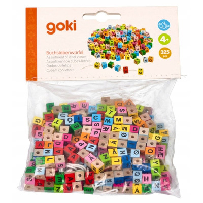 Cuburi colorate din lemn cu litere set 325 piese
