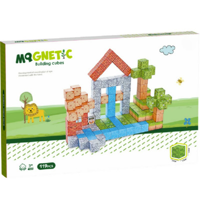 Cuburi magnetice - In natura 119 piese (2 cm)