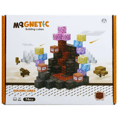 Cuburi magnetice - TNT 74 piese (2 cm)