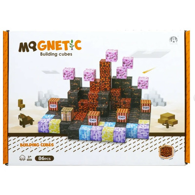 Cuburi magnetice - TNT 86 piese (2 cm)