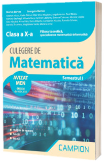 Culegere de matematica, clasa a X-a - Filiera teoretica, specializarea matematica-informatica - Semestrul I