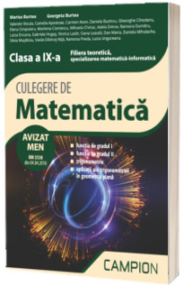 Culegere de matematica, pentru clasa a IX-a