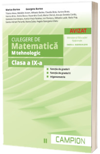Culegere de matematica pentru clasa a IX-a, profil M-tehnologic - Semestrul II