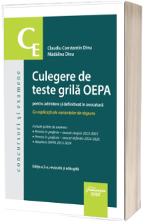 Culegere de teste grila OEPA pentru admitere si definitivat in avocatura