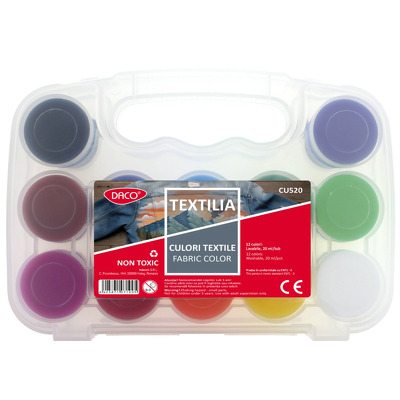 Culori textile 12 culori 20 ml Textilia