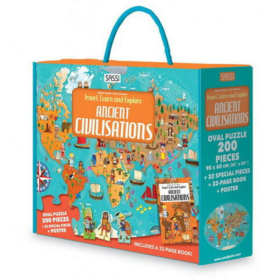 Cunoaste si exploreaza - Puzzle Civilizatii antice (200 piese)